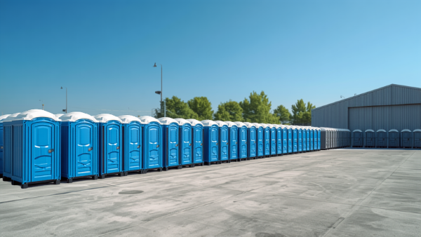 Stock of portable toilet units