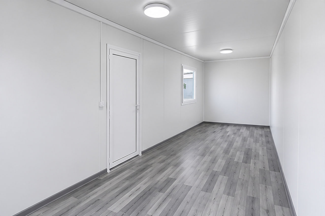 Site office interior, alternate angle